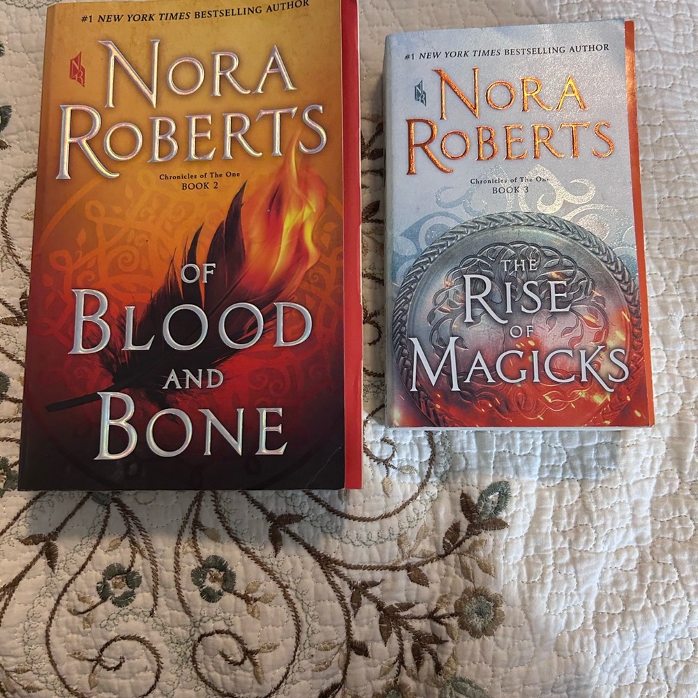 Nora Roberts Book Set - Of Blood and Bone & The Rise of Magicks